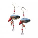 Banded Kingfisher Earrings