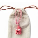 Pink Octopus Necklace