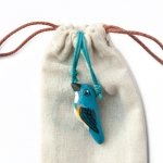 Red-Flanked Bluetail Necklace