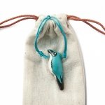 Siberian Blue Robin Necklace