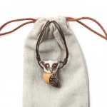 White-Fronted Scops Owl Necklace