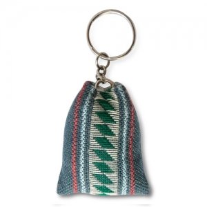Akha Pyramid Keyring - Blue