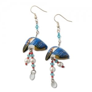 River Kingfisher Earrings