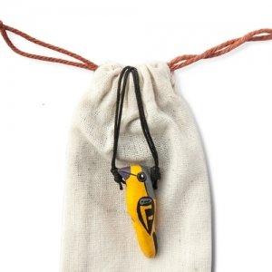 Yellow Scarlet Minivet Necklace