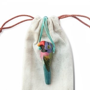 Red-breasted Parakeet Necklace