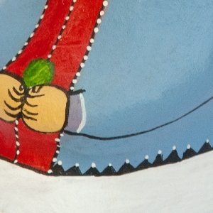 Hand-painted detail